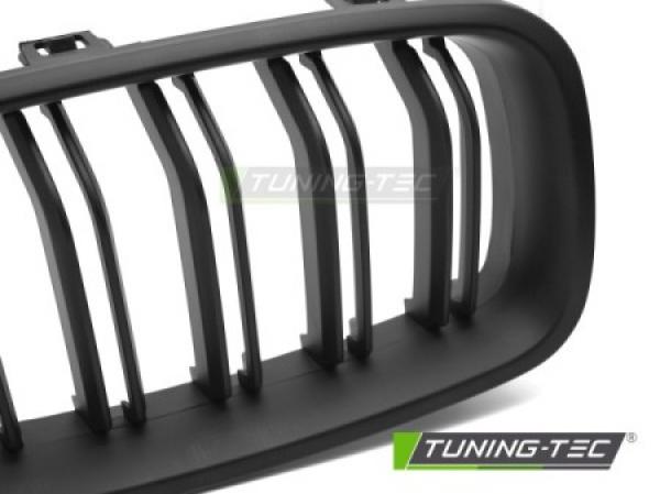 Upgrade Sportgrill Nieren für BMW 3er F30/F31 Limousine/Touring 11-18 matt schwarz in Doppelsteg Design