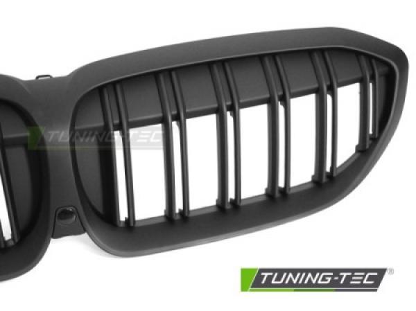 Upgrade Sportgrill Nieren für BMW 3er G20/G21 LCI 2019+ matt schwarz in Doppelsteg Design