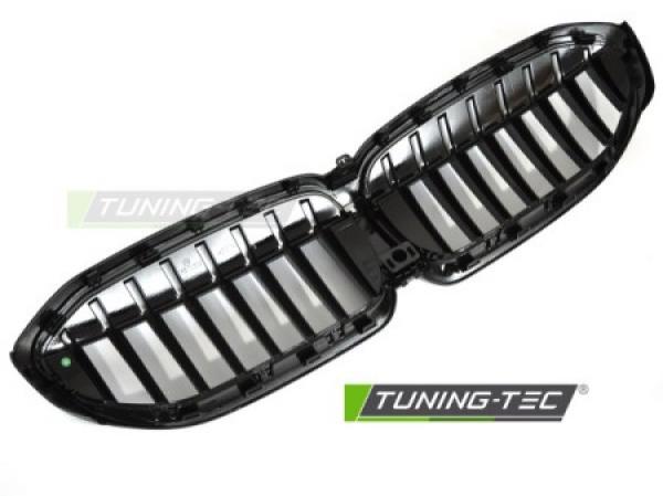 Upgrade Design Sportgrill Nieren für BMW 3er G20/G21 LCI 2019+ Hochglanz schwarz