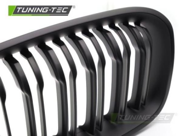 Upgrade Sportgrill / Kühlergrill Nieren für BMW 1er F20/F21 11-14 schwarz matt in Doppelsteg Design