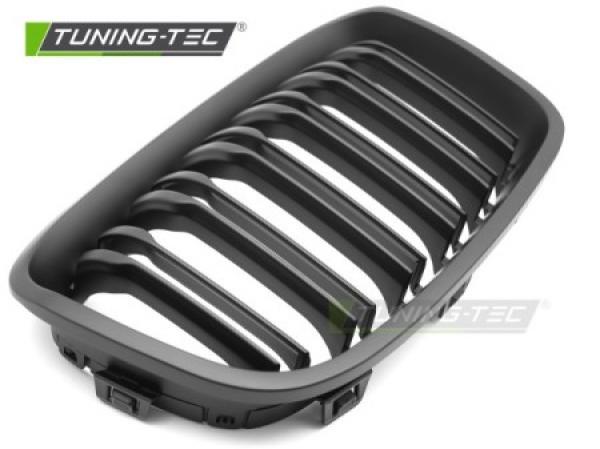 Upgrade Sportgrill / Kühlergrill Nieren für BMW 1er F20/F21 11-14 schwarz matt in Doppelsteg Design