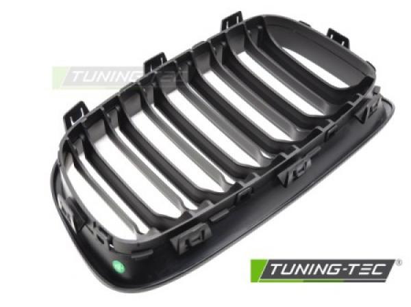 Upgrade Sportgrill / Kühlergrill Nieren für BMW 1er F20/F21 11-14 schwarz matt in Doppelsteg Design