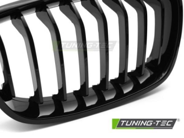 Upgrade Sportgrill / Kühlergrill Nieren für BMW 1er F20/F21 11-14 Hochglanz schwarz