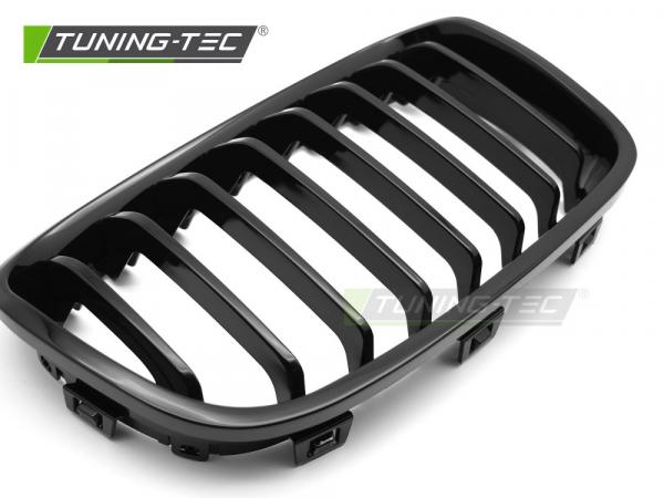 Upgrade Sportgrill / Kühlergrill Nieren für BMW 1er F20/F21 11-14 Hochglanz schwarz