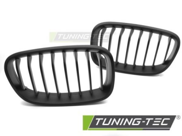 Upgrade Sportgrill / Kühlergrill Nieren für BMW 1er F20/F21 11-14 matt schwarz