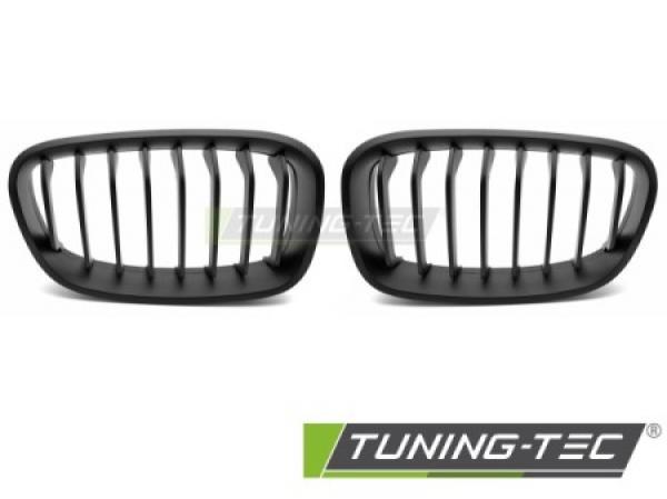 Upgrade Sportgrill / Kühlergrill Nieren für BMW 1er F20/F21 11-14 matt schwarz