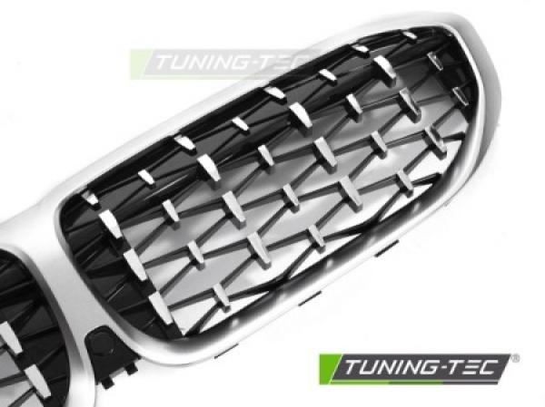 Upgrade "Teardrop" Design Sportgrill Nieren für BMW 3er G20/G21 LCI 2019+ Silber/chrom