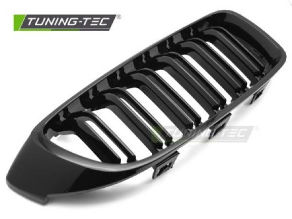 Upgrade Sportgrill Nieren für BMW 4er F32/F33/F36  13-19 Hochglanz schwarz in Doppelsteg Design