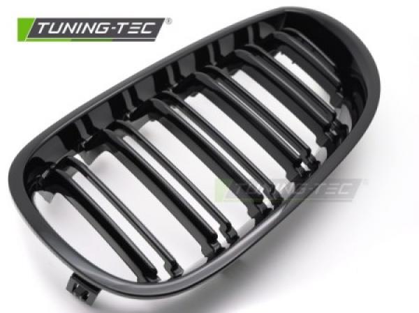 Upgrade Doppelsteg Sportgrill Nieren für BMW 5er E60/E61 03-10 Hochglanz schwarz