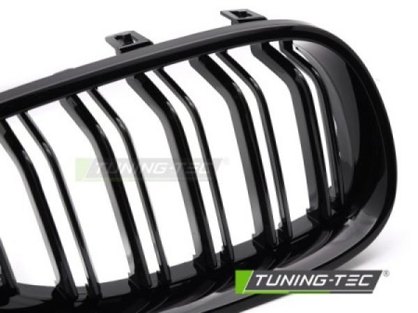 Upgrade Doppelsteg Sportgrill Nieren für BMW 5er E60/E61 03-10 Hochglanz schwarz