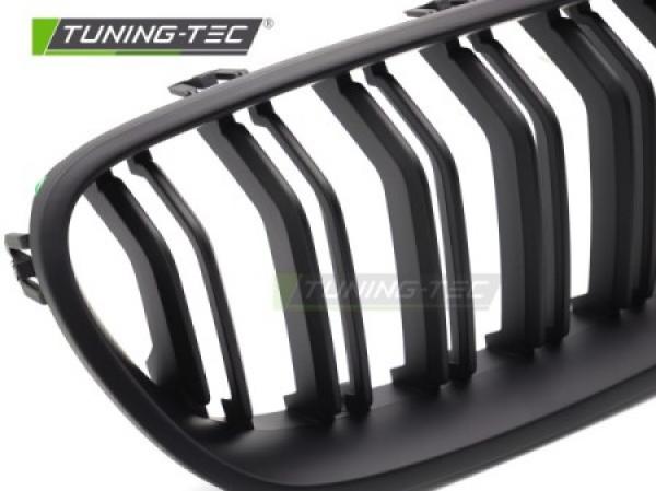 Upgrade Sportgrill Nieren für BMW 5er F10/F11 Limousine/Touring 10-16 matt schwarz Doppelsteg Design