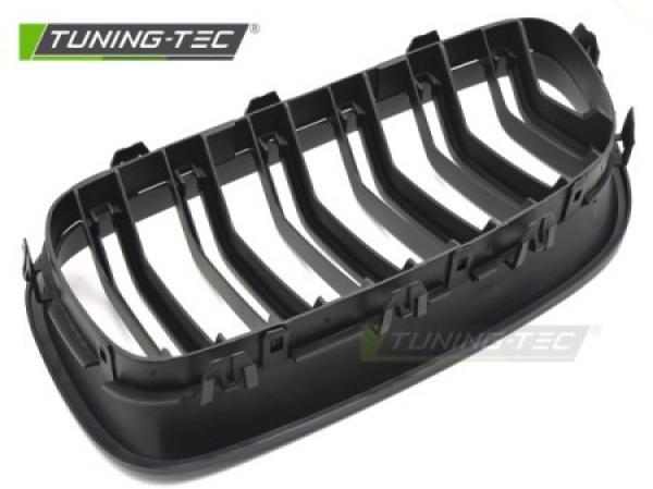 Upgrade Sportgrill Nieren für BMW 5er F10/F11 Limousine/Touring 10-16 matt schwarz Doppelsteg Design