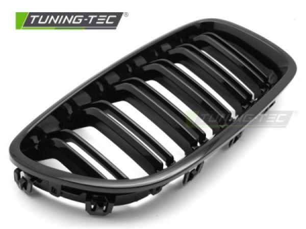 Upgrade Doppelsteg Sportgrill Nieren für BMW 5er F10/F11 Limousine/Touring 10-16 Hochglanz schwarz