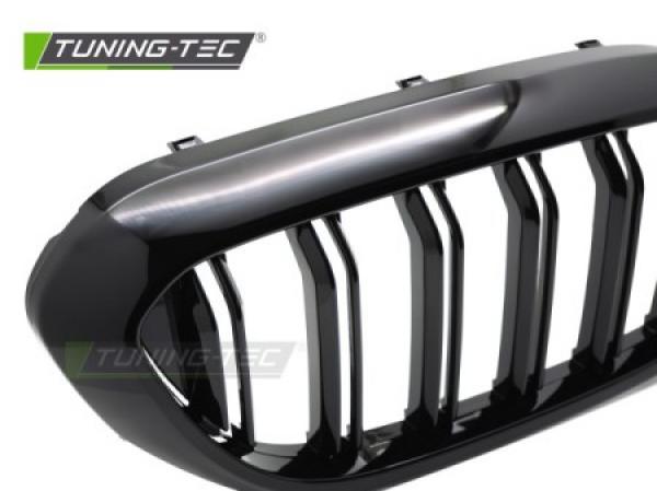 Upgrade Sportgrill Nieren für BMW 5er G30/G31 17-21 Hochglanz schwarz in Doppelsteg Design