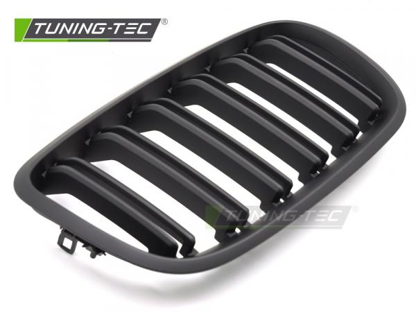 Upgrade Doppelsteg Design Sportgrill Nieren für BMW X5 E70 / X6 E71 08-14 Matt schwarz