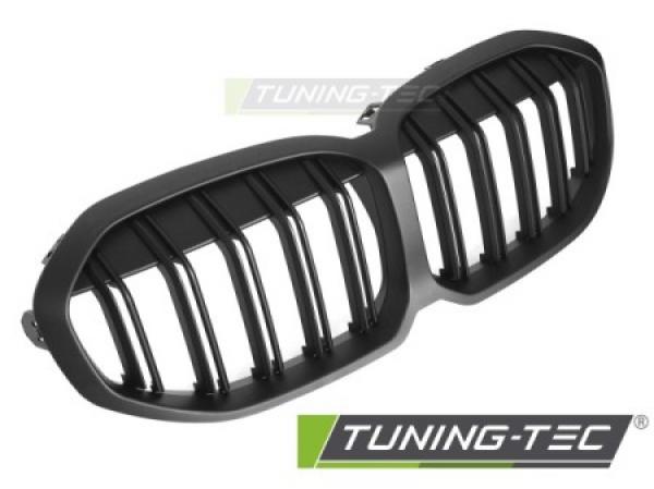 Upgrade Doppelsteg Design Sportgrill Nieren für BMW 1er F40 19-24 Matt schwarz