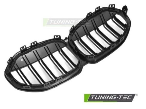 Upgrade Doppelsteg Design Sportgrill Nieren für BMW 1er F40 19-24 Matt schwarz