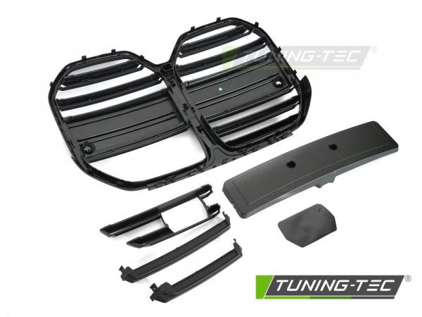 Upgrade Design Sportgrill / Frontgrill Nieren für BMW 4er G26 Gran Coupe 21+ Matt schwarz