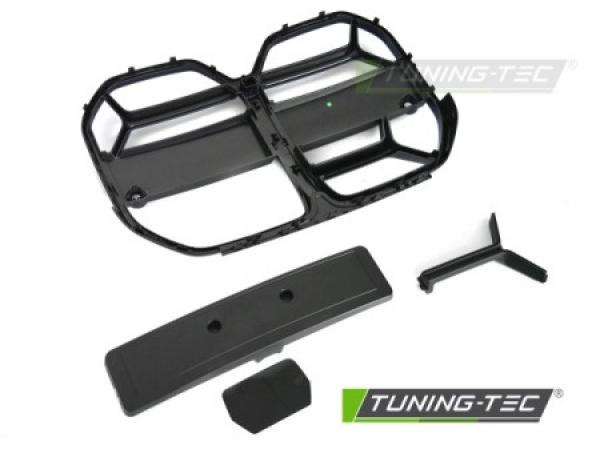 Upgrade+ Design Sportgrill / Frontgrill Nieren für BMW 4er G26 Gran Coupe 21+ Matt schwarz