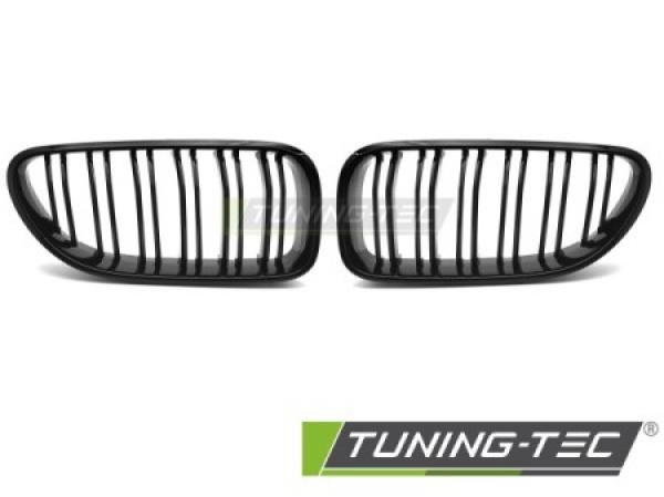 Upgrade Doppelsteg-Design Sportgrill / Frontgrill Nieren für BMW 6er F12 / F13 Coupe/Cabrio 11-18 Hochglanz schwarz