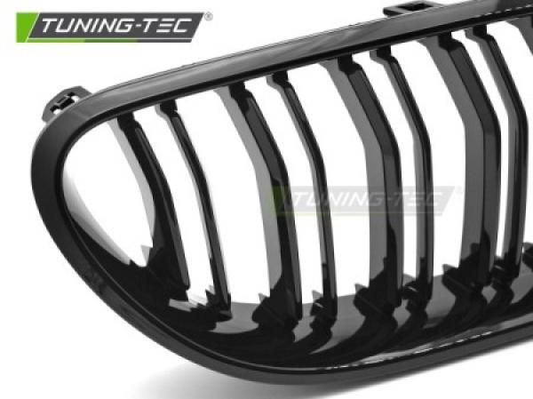 Upgrade Doppelsteg-Design Sportgrill / Frontgrill Nieren für BMW 6er F12 / F13 Coupe/Cabrio 11-18 Hochglanz schwarz