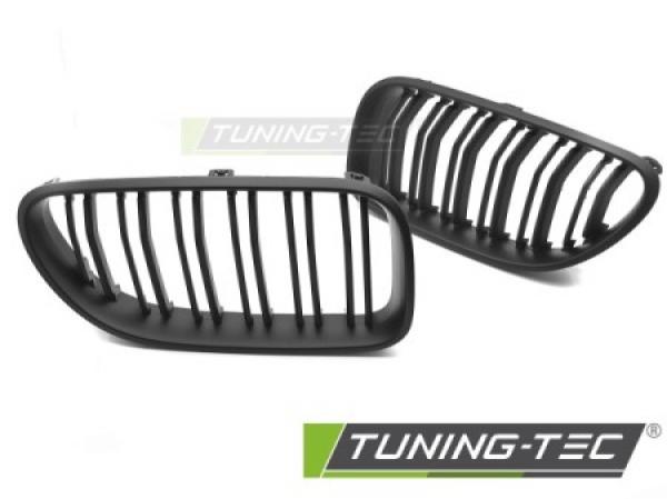 Upgrade Doppelsteg-Design Sportgrill / Frontgrill Nieren für BMW 6er F12 / F13 Coupe/Cabrio 11-18 Matt schwarz