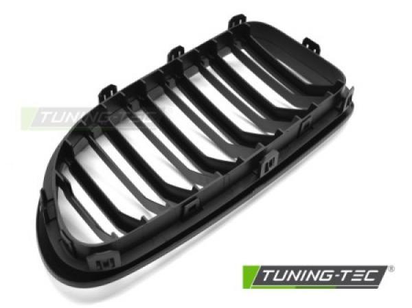 Upgrade Doppelsteg-Design Sportgrill / Frontgrill Nieren für BMW 6er F12 / F13 Coupe/Cabrio 11-18 Matt schwarz