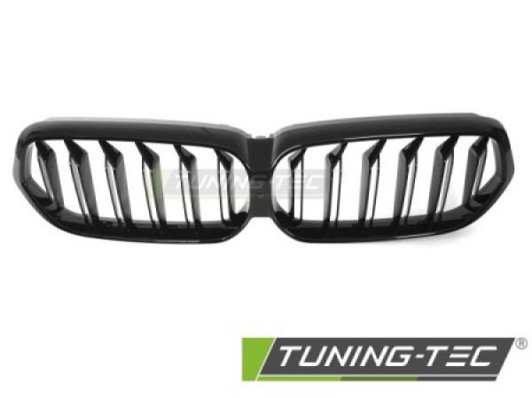 Upgrade Doppelsteg-Design Sportgrill / Frontgrill Nieren für BMW 6er G32 LCI Gran Turismo (GT) 20-23 Hochglanz schwarz