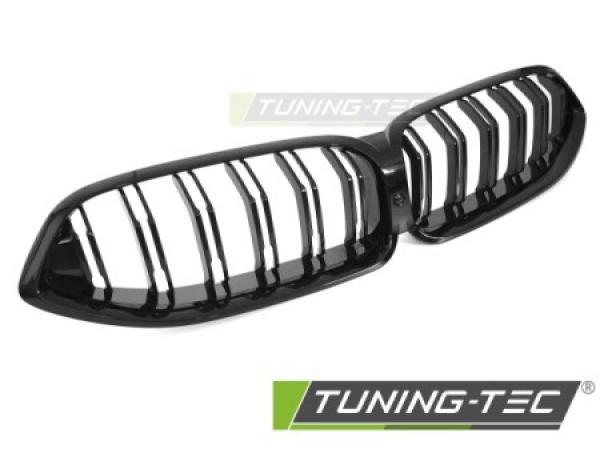 Upgrade Doppelsteg-Design Sportgrill / Frontgrill Nieren für BMW 8er G14 / G15 18-22 Hochglanz schwarz