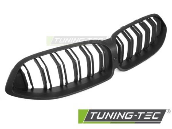 Upgrade Doppelsteg-Design Sportgrill / Frontgrill Nieren für BMW 8er G14 / G15 18-22 Matt schwarz