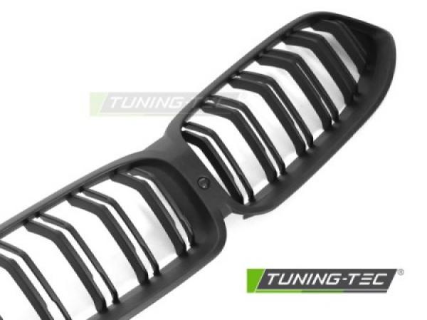 Upgrade Doppelsteg-Design Sportgrill / Frontgrill Nieren für BMW 8er G14 / G15 18-22 Matt schwarz
