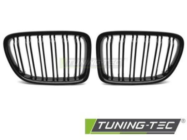 Upgrade Doppelsteg Design Sportgrill / Frontgrill Nieren für BMW X1 E84 09-12 Hochglanz schwarz