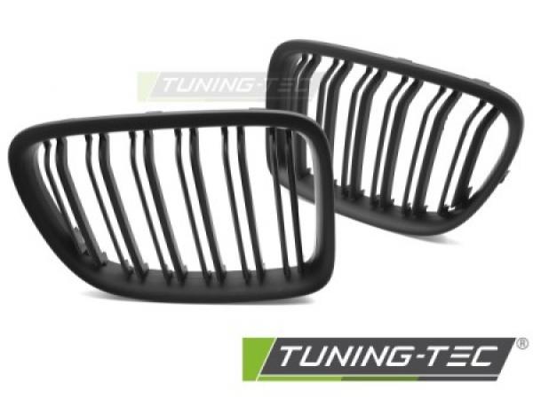 Upgrade Doppelsteg Design Sportgrill / Frontgrill Nieren für BMW X1 E84 09-12 Matt schwarz