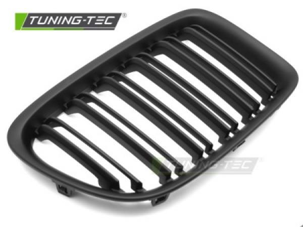 Upgrade Doppelsteg Design Sportgrill / Frontgrill Nieren für BMW X1 E84 09-12 Matt schwarz