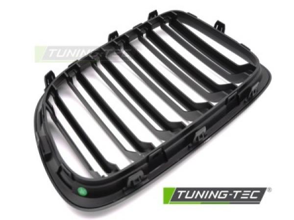 Upgrade Doppelsteg Design Sportgrill / Frontgrill Nieren für BMW X1 E84 09-12 Matt schwarz