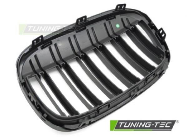 Upgrade Doppelsteg Design Sportgrill / Frontgrill Nieren für BMW X1 F48 15-20 Matt schwarz