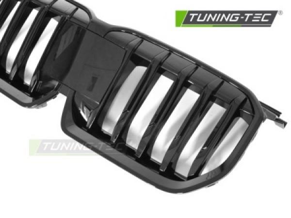 Upgrade Design Sportgrill / Frontgrill Nieren für BMW X1 U11 22+ Hochglanz schwarz