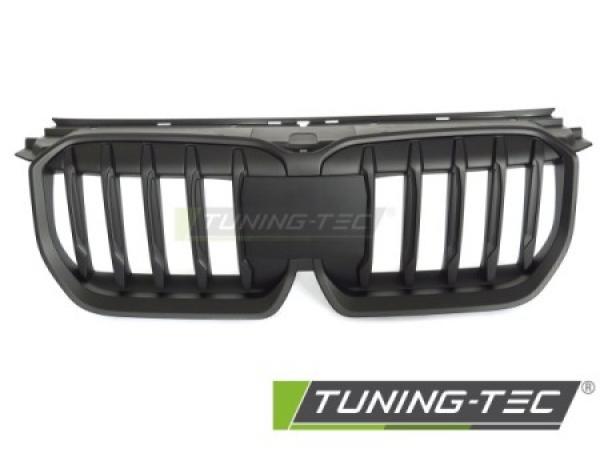 Upgrade Design Sportgrill / Frontgrill Nieren für BMW X1 U11 22+ Matt schwarz