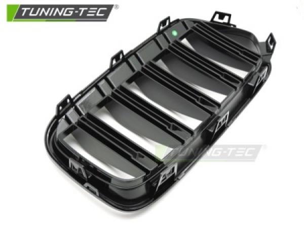 Upgrade Doppelsteg Design Sportgrill / Frontgrill Nieren für BMW X2 F39 18-23 Hochglanz schwarz