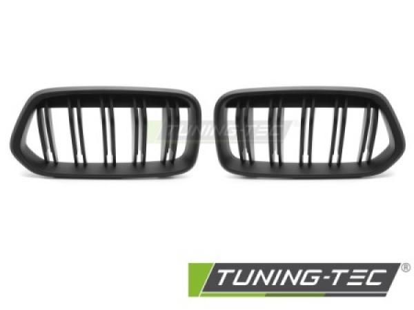 Upgrade Doppelsteg Design Sportgrill / Frontgrill Nieren für BMW X2 F39 18-23 Matt schwarz