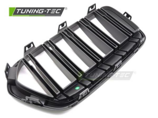 Upgrade Doppelsteg Design Sportgrill / Frontgrill Nieren für BMW X2 F39 18-23 Matt schwarz