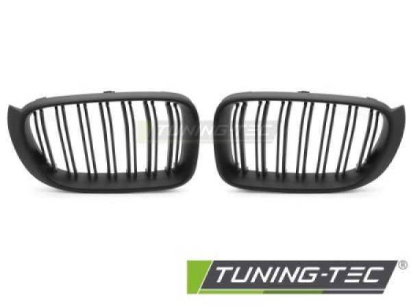 Upgrade Doppelsteg Design Sportgrill / Frontgrill Nieren für BMW X3 F25 /X4 F26 14-18 Matt schwarz
