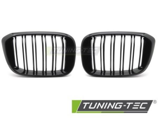 Upgrade Doppelsteg Design Sportgrill / Frontgrill Nieren für BMW X3 G01 /X4 G02 17-21 Hochglanz schwarz
