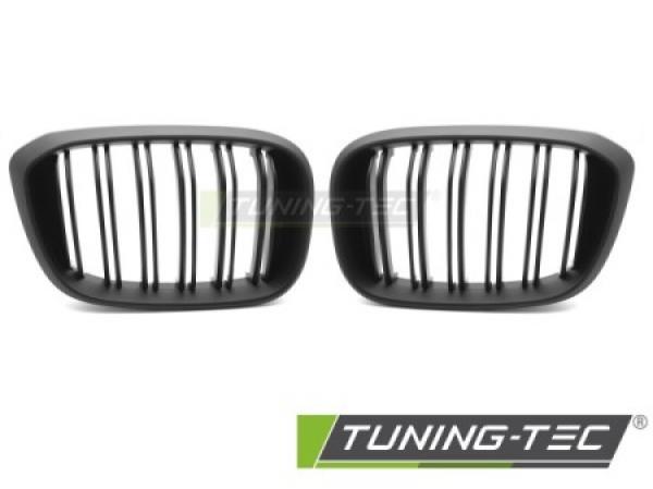 Upgrade Doppelsteg Design Sportgrill / Frontgrill Nieren für BMW X3 G01 / X4 G02 17-21 Matt schwarz
