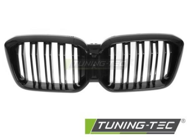 Upgrade Doppelsteg Design Sportgrill / Frontgrill Nieren für BMW X3 G01 / X4 G02 LCI 21-25 Hochglanz schwarz