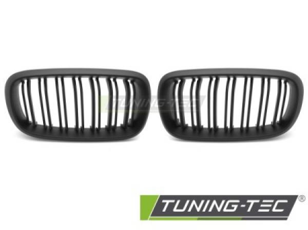 Upgrade Doppelsteg Design Sportgrill Nieren für BMW X5 F15 / X6 F16 14-19 Matt schwarz