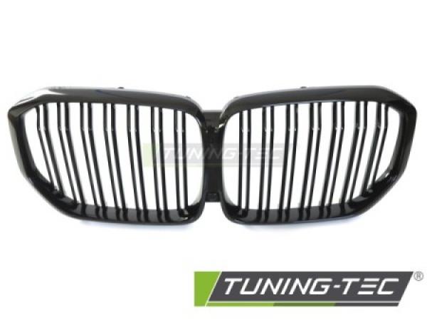 Upgrade Doppelsteg Design Sportgrill Nieren für BMW X5 G05 19-22 Hochglanz schwarz