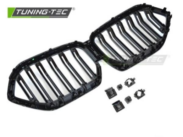 Upgrade Doppelsteg Design Sportgrill Nieren für BMW X6 G06 19-23 Hochglanz schwarz