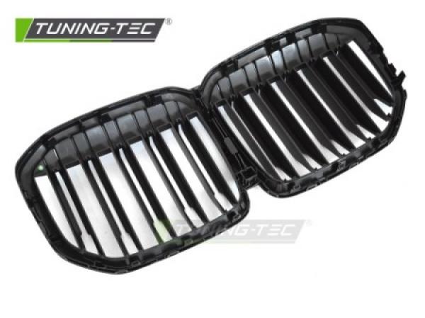 Upgrade Doppelsteg Design Sportgrill Nieren für BMW X7 G07 18-22 Matt schwarz