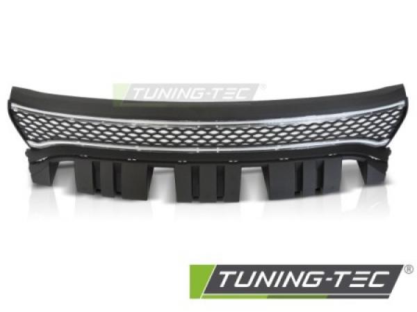"Sign-Line+" Upgrade Design Sportgrill / Kühlergrill / Wabengitter für Dodge Charger 14-23 schwarz matt mit LED Positionslicht-Leiste